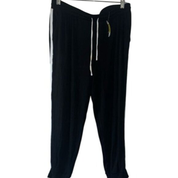 Simply Vera Vera Wang Black Jogger Pants M Soft Cotton Lounge Wear - Picture 1 of 8